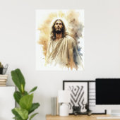 Jezus Christus Portret Poster (Thuiskantoor)