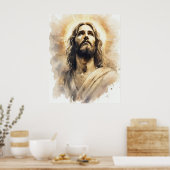 Jezus Christus Portret Poster (Keuken)