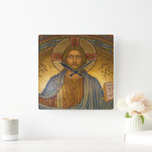 Jezus Christus - Prachtige Christelijke kunst Vierkante Klok (Huis)