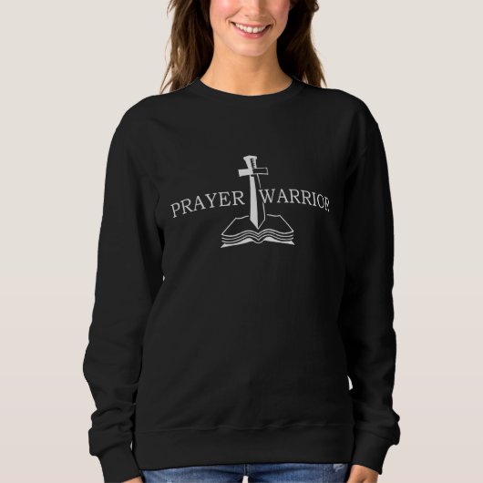 Jezus Christus Prayer Warrior Christelijk Trui (Voorkant)