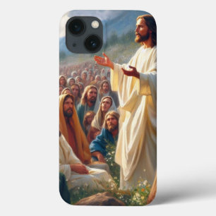 Jezus Christus predikt tot de massa Case-Mate iPhone Case
