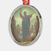  Jezus Christus Preek op de Berg, Oude Religie Metalen Ornament (Links)