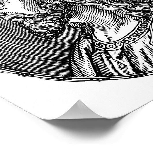 Jezus Christus profiel Poster (Hoek)