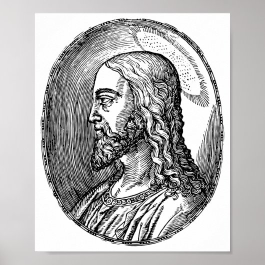Jezus Christus profiel Poster (Voorkant)
