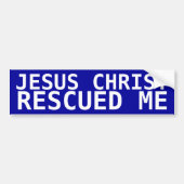 Jezus Christus redde me Bumpersticker (Voorkant)