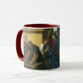 Jezus Christus Reiniging van de Tempel Mok (Voorkant links)