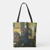 Jezus Christus Reiniging van de Tempel Tote Bag (Achterkant)