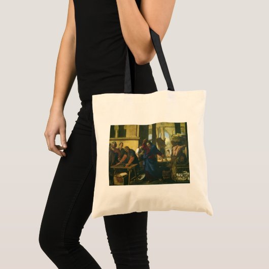 Jezus Christus Reiniging van de Tempel Tote Bag (Voorkant (product))