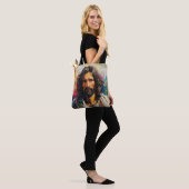 Jezus Christus Religie Kleur Tote Bag (Op model)