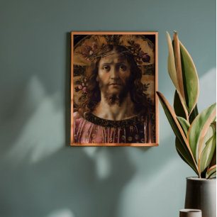 Jezus Christus Religie Renaissance Foto Afdruk