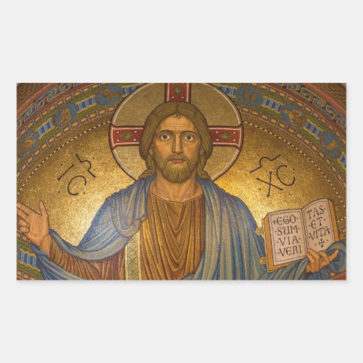 Jezus Christus Religieuze Kerst stickers (Voorkant)