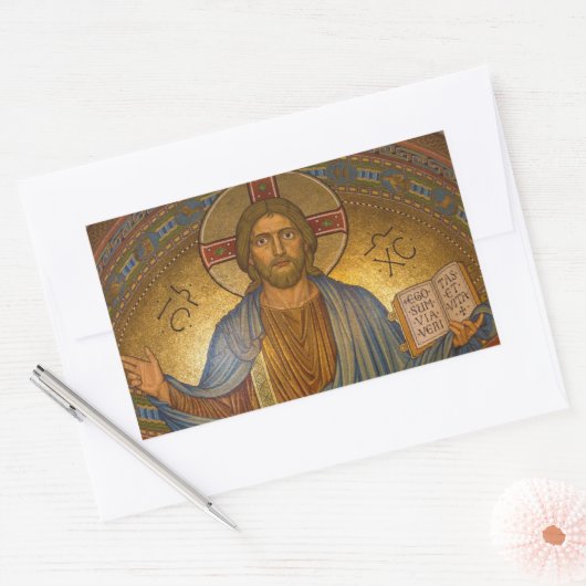 Jezus Christus Religieuze Kerst stickers (Envelop)