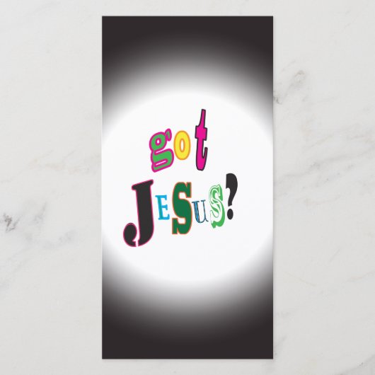 Jezus Christus Religieuze Zwarte Ovaal Abstract (Voorkant)