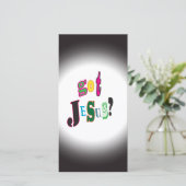 Jezus Christus Religieuze Zwarte Ovaal Abstract (Staand voorkant)