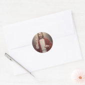 Jezus Christus Ronde Sticker (Envelop)