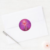 Jezus Christus Ronde Sticker (Envelop)