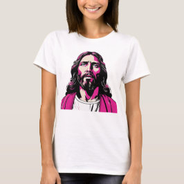 Jezus Christus Roze Pasen Pasen Kerstcadeau T-shirt