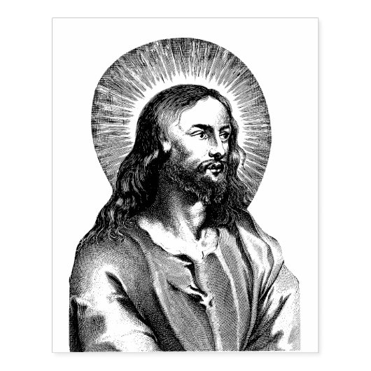 Jezus Christus Rubber Stamp Rubberstempel (Afrduk)