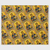 Jezus Christus Russisch Pictogram Cadeaupapier (Vlak)