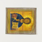 Jezus Christus Russisch Pictogram Wandkleed (Voorkant (horizontaal))