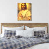 Jezus Christus Savior Canvas Afdruk (Insitu (Slaapkamer))