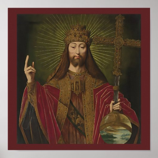 Jezus Christus Savior van de Wereldbank Poster (Voorkant)