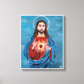 Jezus Christus schilderij van Alfred Fox Canvas Afdruk (Voorkant)