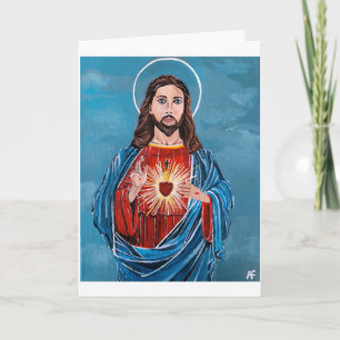 Jezus Christus schilderij van Alfred Fox Kaart