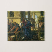 Jezus Christus schoonmaken van de tempel Legpuzzel (Horizontaal)