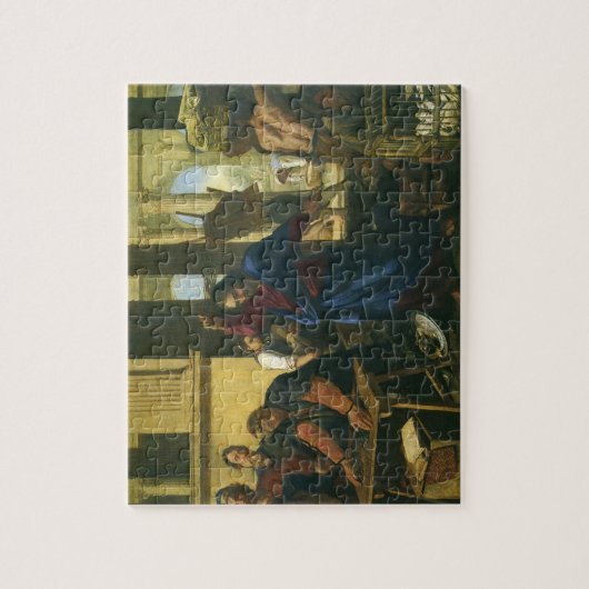Jezus Christus schoonmaken van de tempel Legpuzzel (Verticaal)