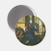 Jezus Christus schoonmaken van de tempel Magneet (Voorkant / Achterkant)