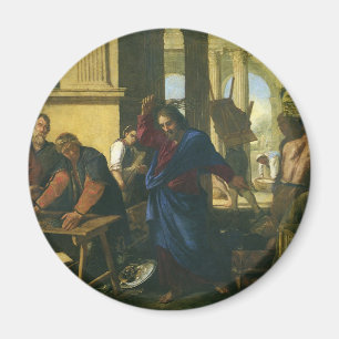 Jezus Christus schoonmaken van de tempel Magneet