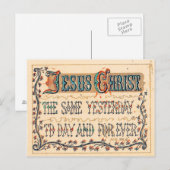 Jezus Christus - Schrift Briefkaart (Voorkant / Achterkant)