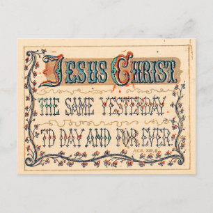 Jezus Christus - Schrift Briefkaart