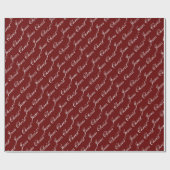 Jezus Christus Script Wrapping Paper Cadeaupapier (Vlak)