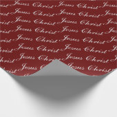 Jezus Christus Script Wrapping Paper Cadeaupapier (Hoek)