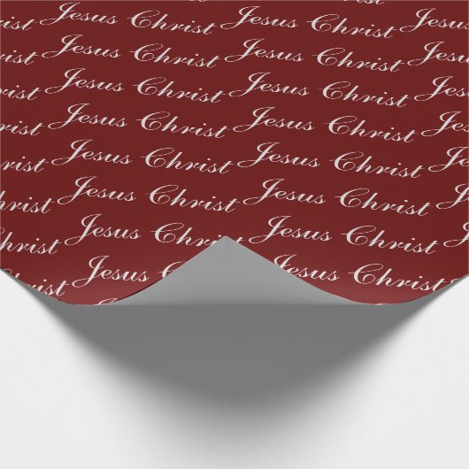 Jezus Christus Script Wrapping Paper Cadeaupapier (Hoek)