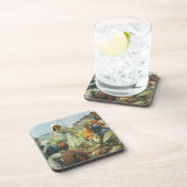 Jezus Christus Sermon op de berg, religie Bier Onderzetter (Rechterzijde)