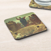 Jezus Christus Sermon op de berg, religie Bier Onderzetter (Linkerzijde)