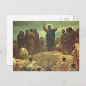 Jezus Christus Sermon op de berg,  religie Briefkaart (Voorkant / Achterkant)