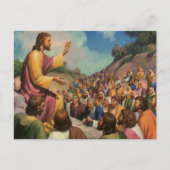 Jezus Christus Sermon op de berg,  religie Briefkaart (Voorkant)