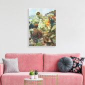 Jezus Christus Sermon op de berg,  religie Canvas Afdruk (Insitu (Woonkamer))
