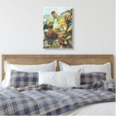 Jezus Christus Sermon op de berg,  religie Canvas Afdruk (Insitu (Slaapkamer))