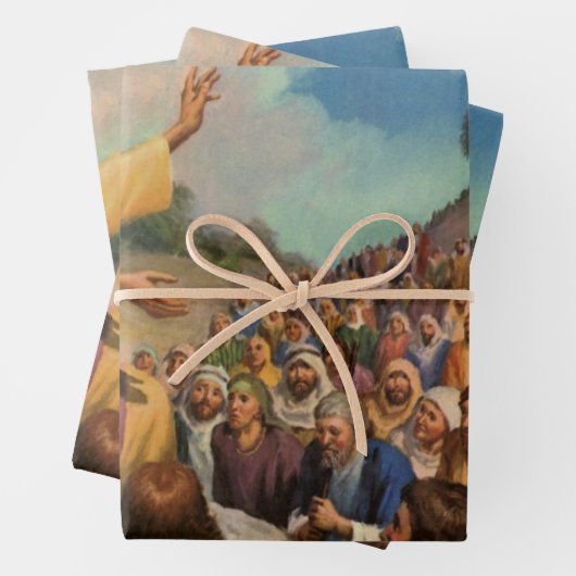 Jezus Christus Sermon op de berg,  religie Inpakpapier Vel (In situ)
