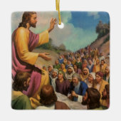 Jezus Christus Sermon op de berg,  religie Keramisch Ornament (Voorkant)