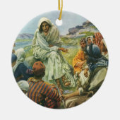 Jezus Christus Sermon op de berg,  religie Keramisch Ornament (Voorkant)