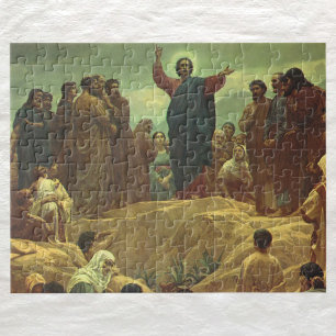 Jezus Christus Sermon op de berg,  religie Legpuzzel