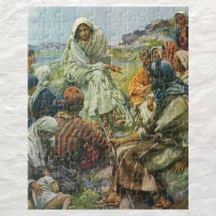Jezus Christus Sermon op de berg,  religie Legpuzzel