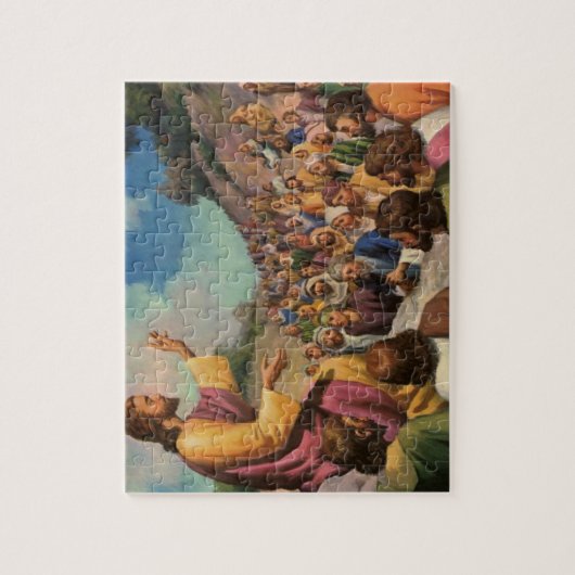 Jezus Christus Sermon op de berg,  religie Legpuzzel (Verticaal)