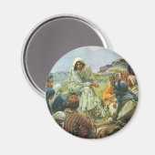 Jezus Christus Sermon op de berg, religie Magneet (Voorkant / Achterkant)